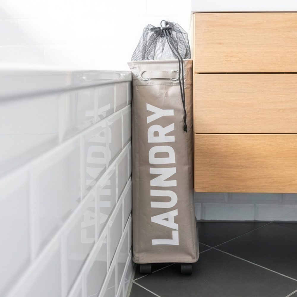 Laundry basket on wheels, Slim, LAUNDRY, 8,5 x 40 x H 60 cm in the group Storage / Laundry and care / Laundry baskets at SmartaSaker.se (43103)