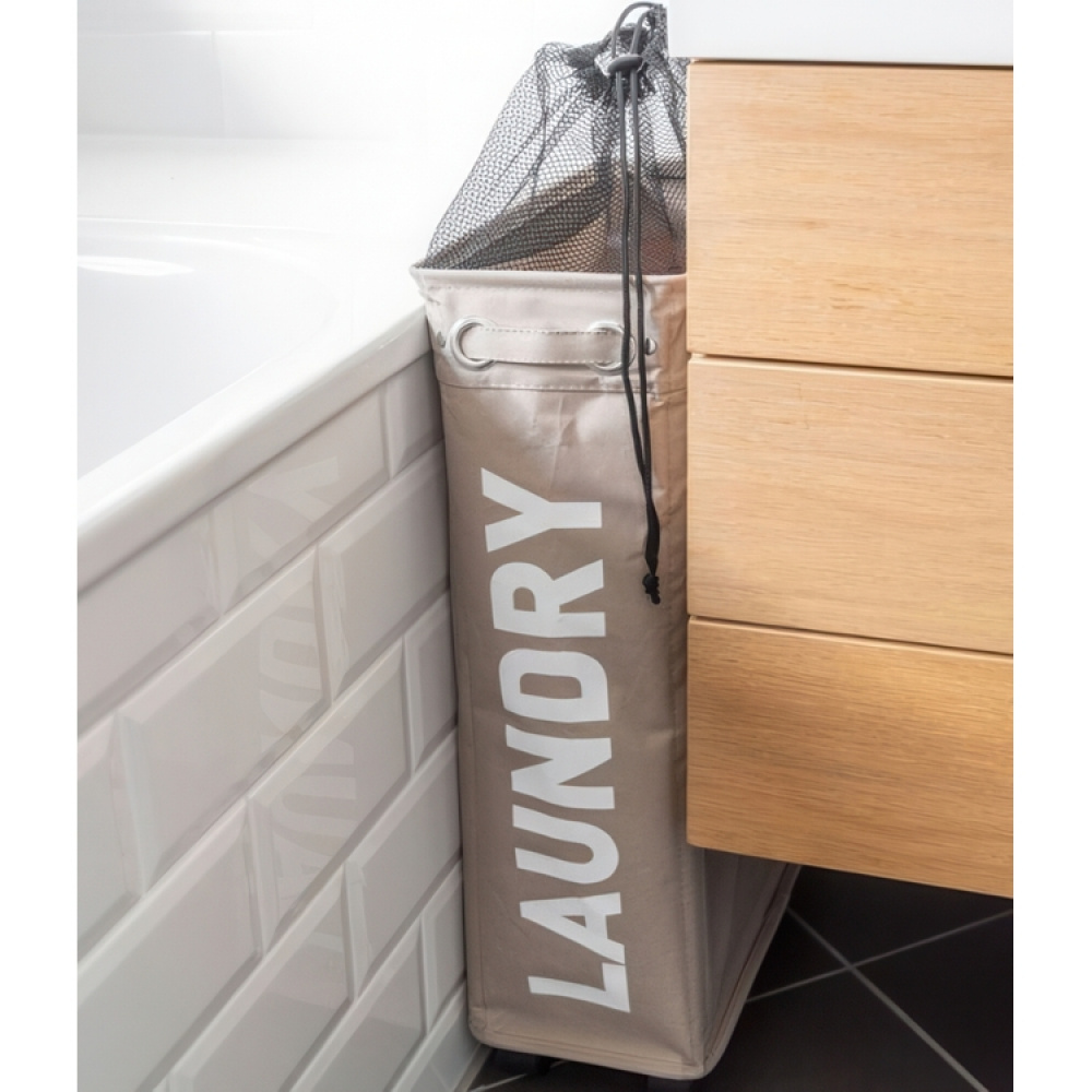 Laundry basket on wheels, Slim, LAUNDRY, 8,5 x 40 x H 60 cm in the group Storage / Laundry and care / Laundry baskets at SmartaSaker.se (43103)