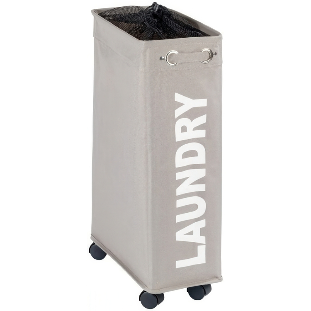 Laundry basket on wheels, Slim, LAUNDRY, 8,5 x 40 x H 60 cm in the group Storage / Laundry and care / Laundry baskets at SmartaSaker.se (43103)