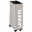 Laundry basket on wheels, Slim, LAUNDRY, 8,5 x 40 x H 60 cm