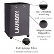 Laundry basket on wheels, LAUNDRY, 40 x 33 x H 60 cm