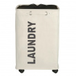 Laundry basket on wheels, LAUNDRY, 40 x 33 x H 60 cm
