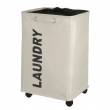 Laundry basket on wheels, LAUNDRY, 40 x 33 x H 60 cm