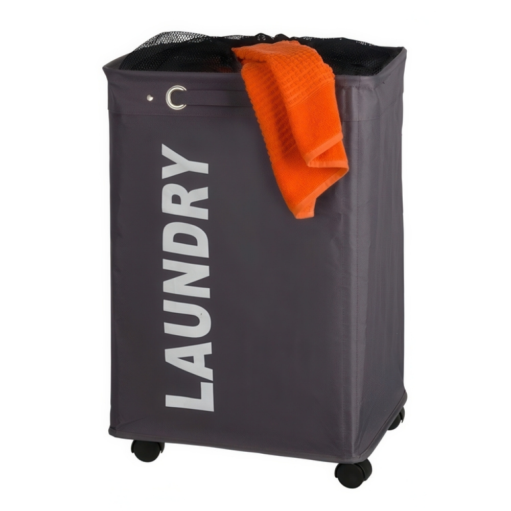 Laundry basket on wheels, LAUNDRY, 40 x 33 x H 60 cm in the group Storage / Laundry and care / Laundry baskets at SmartaSaker.se (43104)