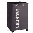 Laundry basket on wheels, LAUNDRY, 40 x 33 x H 60 cm