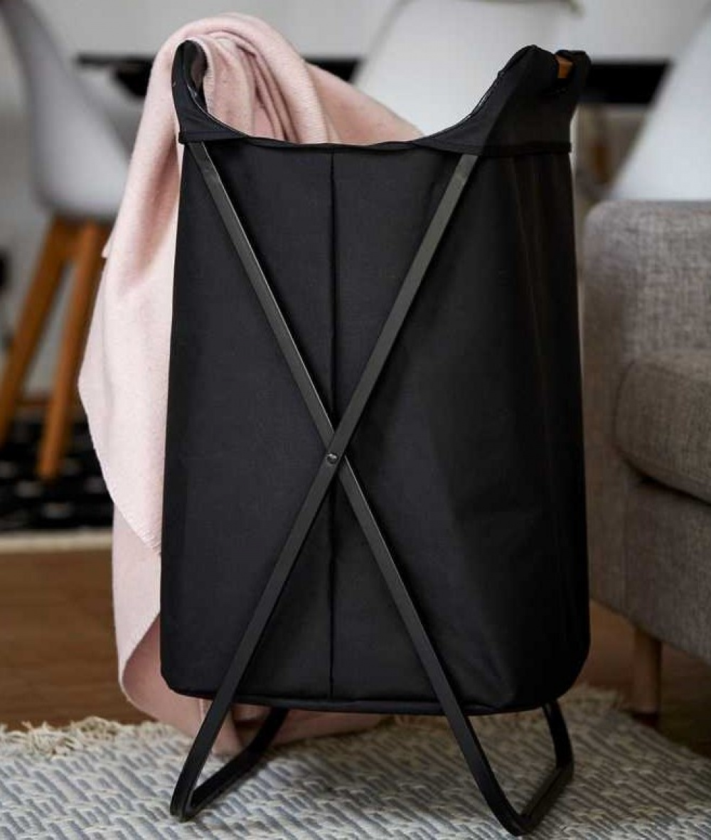 Laundry Bin, LOFT, 41 x 42 x H 80 cm, Black in the group Storage / Laundry and care / Laundry baskets at SmartaSaker.se (43107)
