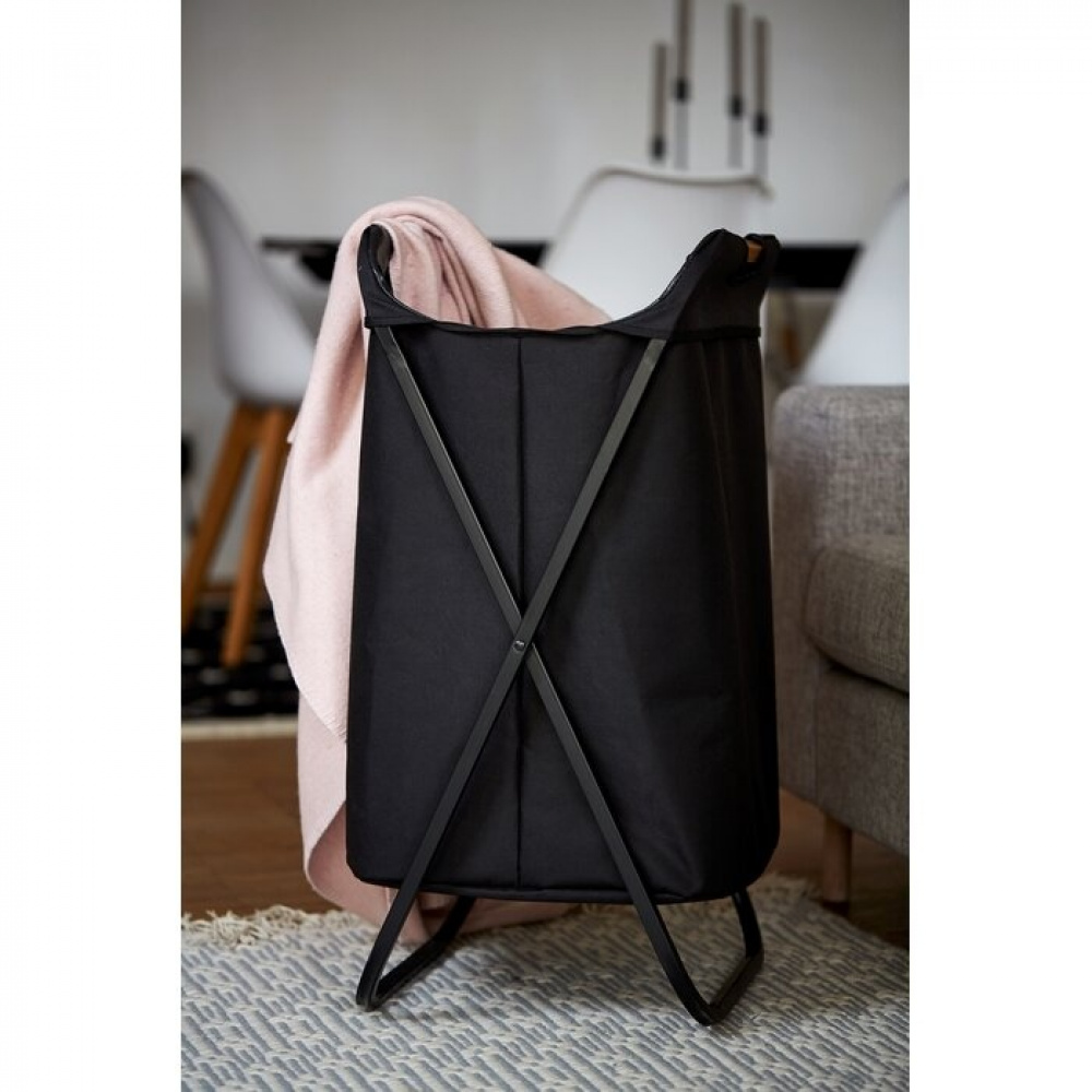 Laundry Bin, LOFT, 41 x 42 x H 80 cm, Black in the group Storage / Laundry and care / Laundry baskets at SmartaSaker.se (43107)