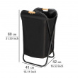 Laundry Bin, LOFT, 41 x 42 x H 80 cm, Black Laundry Bin, LOFT, 41 x 42 x H 80 cm, Black