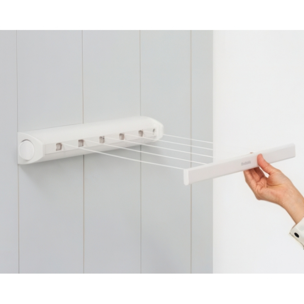 Drying lines, Wall mount, BRABANTIA PULL-OUT in the group Storage / Laundry and care / Drying racks at SmartaSaker.se (43113)