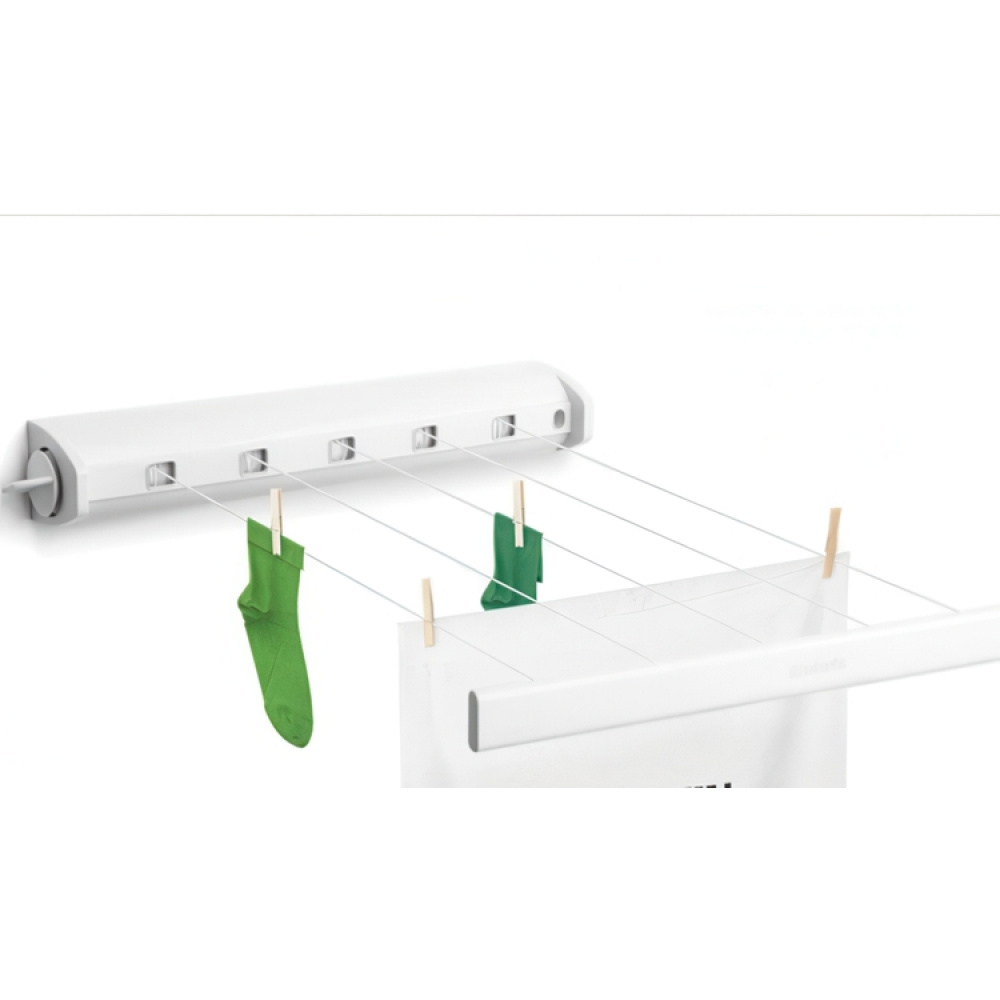 Drying lines, Wall mount, BRABANTIA PULL-OUT in the group Storage / Laundry and care / Drying racks at SmartaSaker.se (43113)