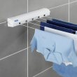 Drying lines, Wall mount, PULL-OUT, 21 m, White