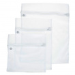 Wash Bags, Set of 3 , FILETS À LIGNE, White Wash Bags, Set of 3 , FILETS À LIGNE, White
