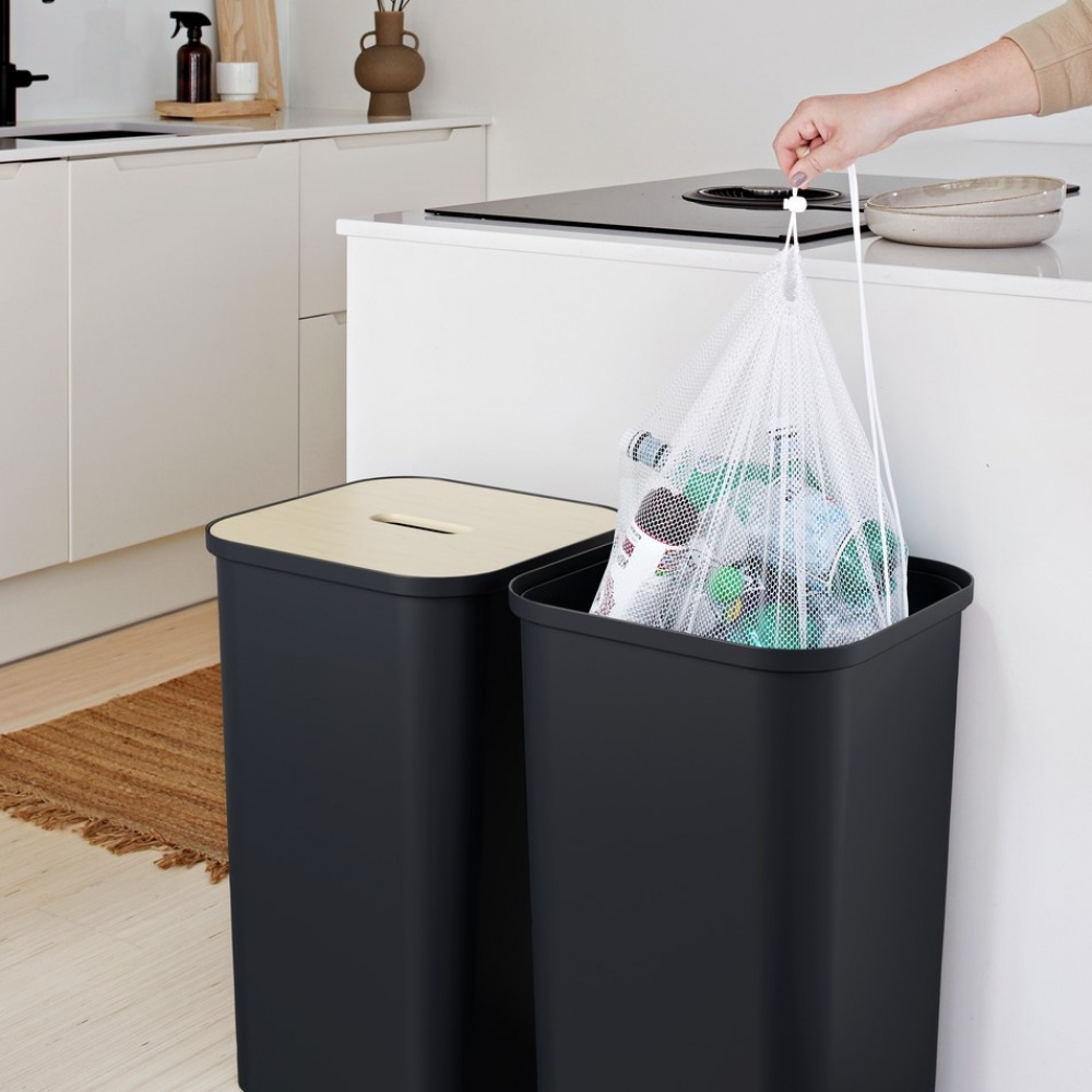 Laundry bag net, 53 L, LARGE MESH BAG, 64 x H 74 cm, White in the group Storage / Laundry and care / Laundry bags at SmartaSaker.se (43139)