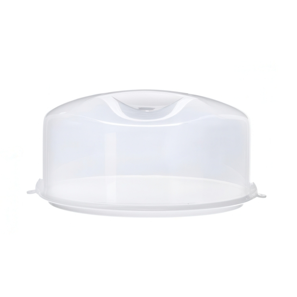 Cake box with lid, Portable, GASTROMAX, Ø 37 x H 16 cm , Transparent / White in the group Storage / Kitchen storage at SmartaSaker.se (43144)