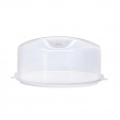 Cake box with lid, Portable, GASTROMAX, Ø 37 x H 16 cm , Transparent / White Cake box with lid, Portable, GASTROMAX, Ø 37 x H 16 cm , Transparent / White