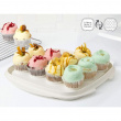 Cake Box with lid, SISTEMA BAKE IT CAKE & CUPCAKE STORER, Transparent / White