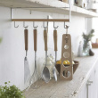 Under Shelf storage, 6 hooks, TOSCA UTINSIL HOOKS, Yamazaki, White Under Shelf storage, 6 hooks, TOSCA UTINSIL HOOKS, Yamazaki, White