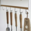 Under Shelf storage, 6 hooks, TOSCA UTINSIL HOOKS, Yamazaki, White Under Shelf storage, 6 hooks, TOSCA UTINSIL HOOKS, Yamazaki, White