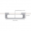 Under Shelf Organiser, CUPBOARD STORE FILM & FOIL, 26 x 22 x H 9 cm, Joseph Joseph, Grey Under Shelf Organiser, CUPBOARD STORE FILM & FOIL, 26 x 22 x H 9 cm, Joseph Joseph, Grey