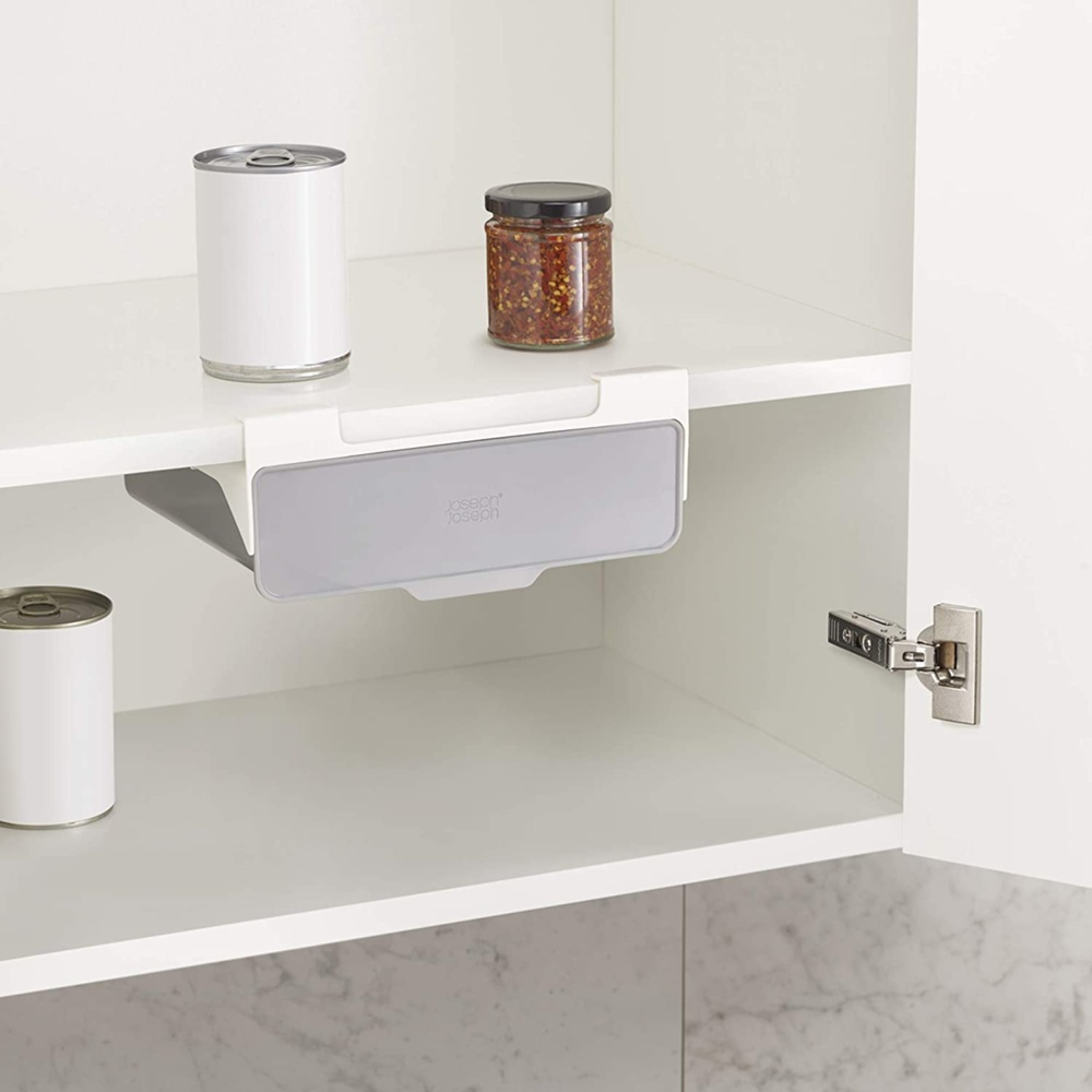 Under Shelf Drawer, CUPBOARD STORE UNDER SHELF, Joseph Joseph, 23,5 x 21 cm H 7 cm, Grey in the group Storage / Kitchen storage / Kitchen cabinet organizers / Under shelf storage at SmartaSaker.se (43152)