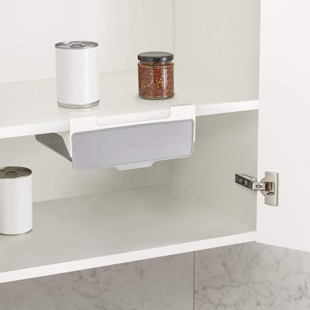 Under Shelf Drawer, CUPBOARD STORE UNDER SHELF, Joseph Joseph, 23,5 x 21 cm H 7 cm, Grey in the group Storage / Kitchen storage / Kitchen cabinet organizers / Under shelf storage at SmartaSaker.se (43152)