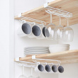 Under Cupboard Cup / Glass Hanger, COLGADOR PARA TAZAS, Metal, White Under Cupboard Cup / Glass Hanger, COLGADOR PARA TAZAS, Metal, White