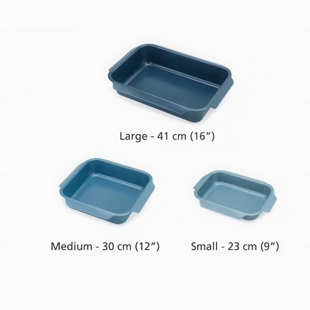 Roasting Pans, Set with 3, NEST OVEN ROASTING TRAYS, Joseph Joseph, Blue in the group Storage / Kitchen storage at SmartaSaker.se (43157)