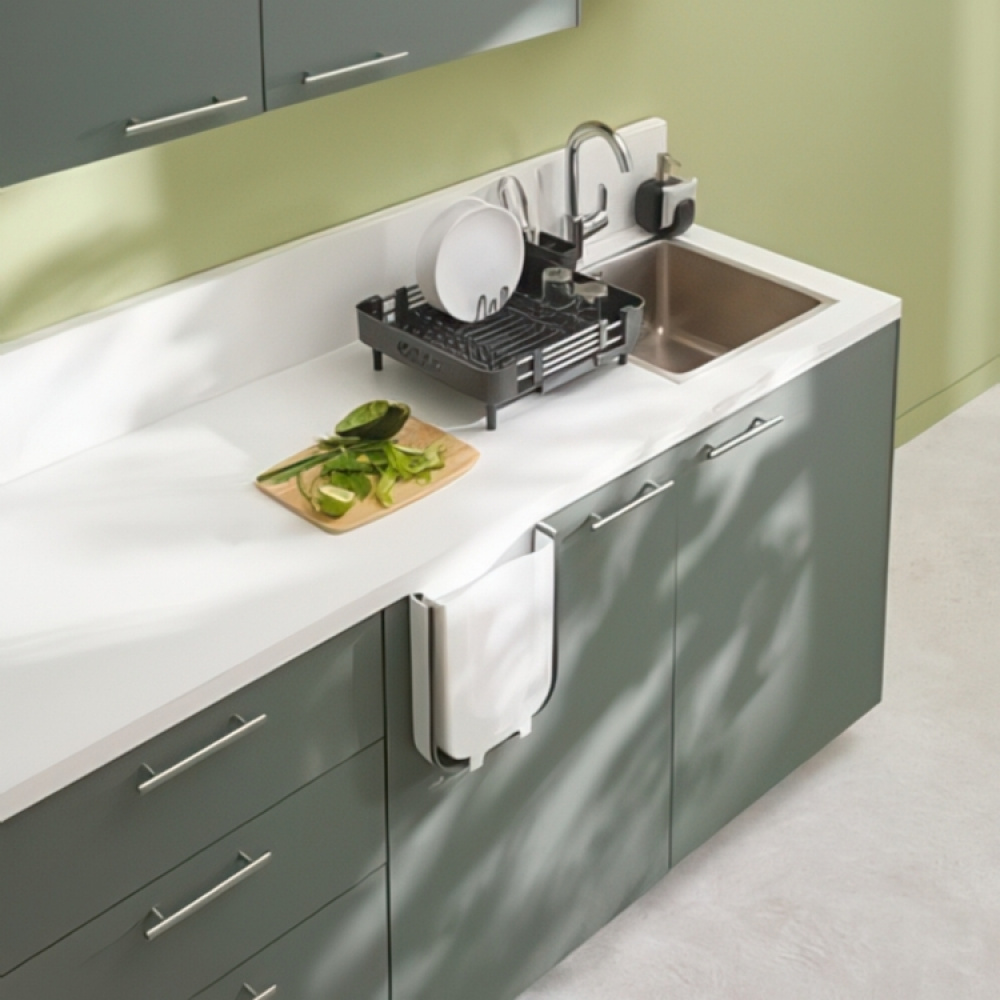 Collecting bin for kitchen waste, EXPANDING BIN, White / Black in the group Storage at SmartaSaker.se (43160)