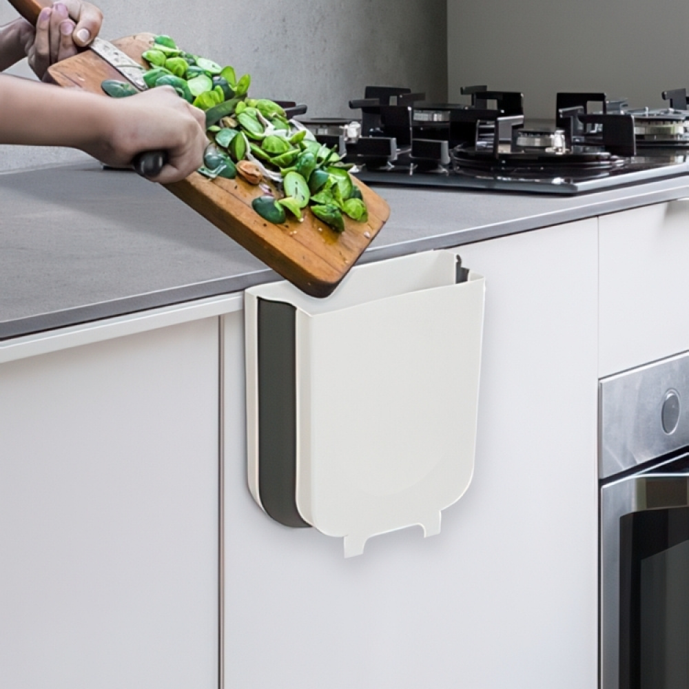 Collecting bin for kitchen waste, EXPANDING BIN, White / Black in the group Storage at SmartaSaker.se (43160)