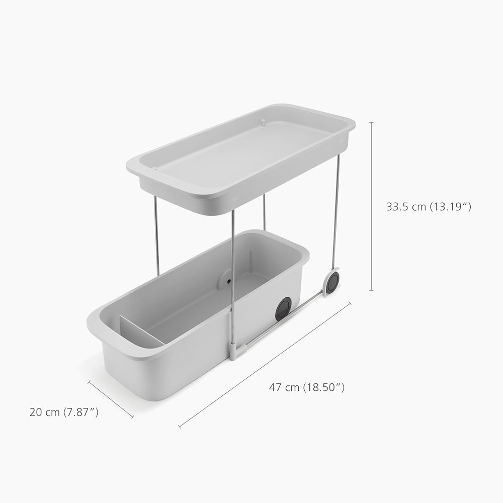 Pull-out storage , EASY ACCESS CADDY, Joseph Joseph, 47 x 20 x H 33,5 cm, Grey in the group Storage / Storage boxes / JosephJoseph storage boxes at SmartaSaker.se (43161)