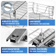 Pull-out shelf for cabinet, SLIDING RACK, 51 x 40 x H 18,5 cm, Silver Pull-out shelf for cabinet, SLIDING RACK, 51 x 40 x H 18,5 cm, Silver