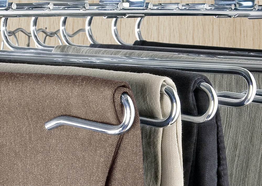 Pull Out Hanger for trousers, SCHRANKAUSZUG, Silver in the group Storage / Wardrobe storage / Hangers and hooks at SmartaSaker.se (43166)