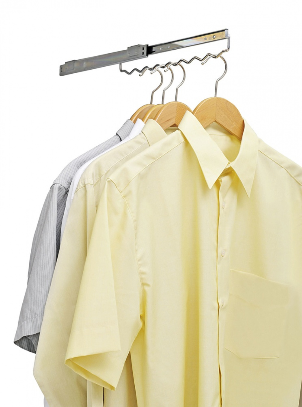 Pull Out Hanger for Wardrobe, SCHRANKAUSZUG, Silver in the group Storage / Wardrobe storage / Hangers and hooks at SmartaSaker.se (43167)