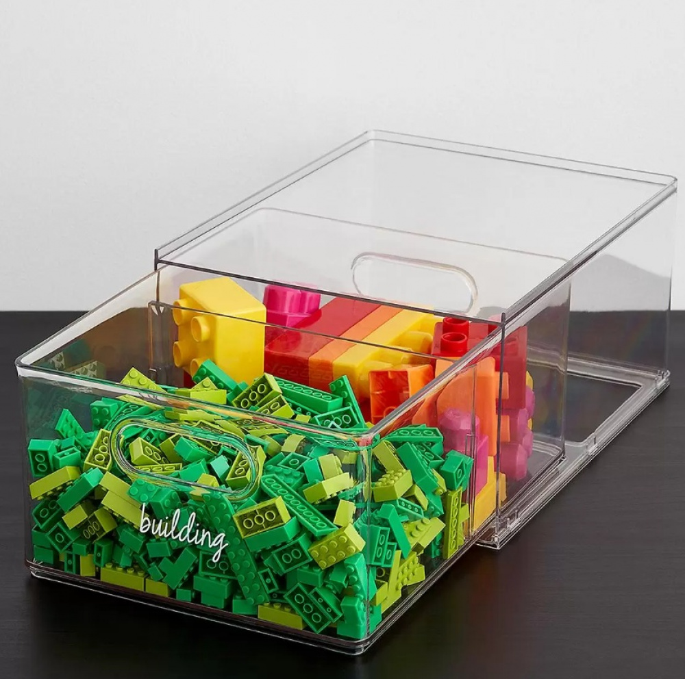Storage Drawer with divider, THE HOME EDIT ALL PURPOSE DRAWER, 27,3 x 35,6 x H 17 cm, Transparent in the group Storage / Storage boxes at SmartaSaker.se (43168)