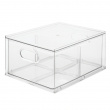Storage Drawer with divider, THE HOME EDIT ALL PURPOSE DRAWER, 27,3 x 35,6 x H 17 cm, Transparent Storage Drawer with divider, THE HOME EDIT ALL PURPOSE DRAWER, 27,3 x 35,6 x H 17 cm, Transparent