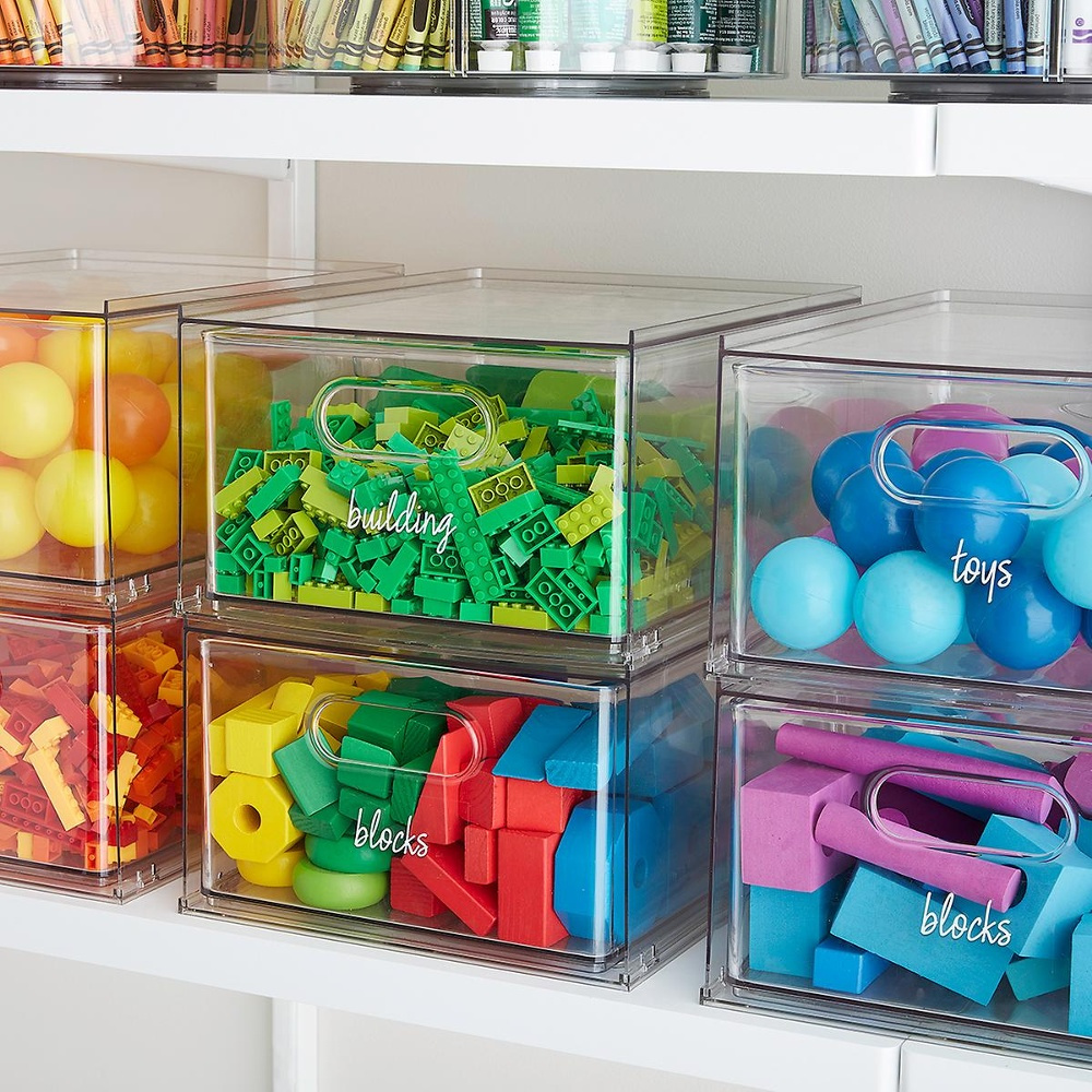 Storage Drawer with divider, THE HOME EDIT ALL PURPOSE DRAWER, 27,3 x 35,6 x H 17 cm, Transparent in the group Storage / Storage boxes at SmartaSaker.se (43168)