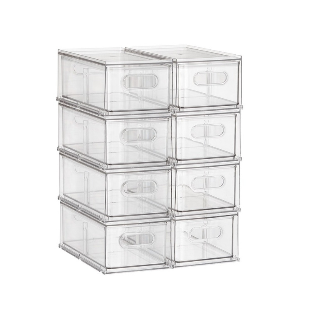 Drawer with divider, THE HOME EDIT FRIDGE DRAWER, 17x 31,4 x H 12 cm, Transparent in the group Storage / Kitchen storage / Fridge storage at SmartaSaker.se (43169)