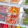 Drawer with divider, THE HOME EDIT FRIDGE DRAWER, 17x 31,4 x H 12 cm, Transparent