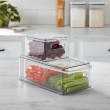 Drawer with divider, THE HOME EDIT FRIDGE DRAWER, 17x 31,4 x H 12 cm, Transparent