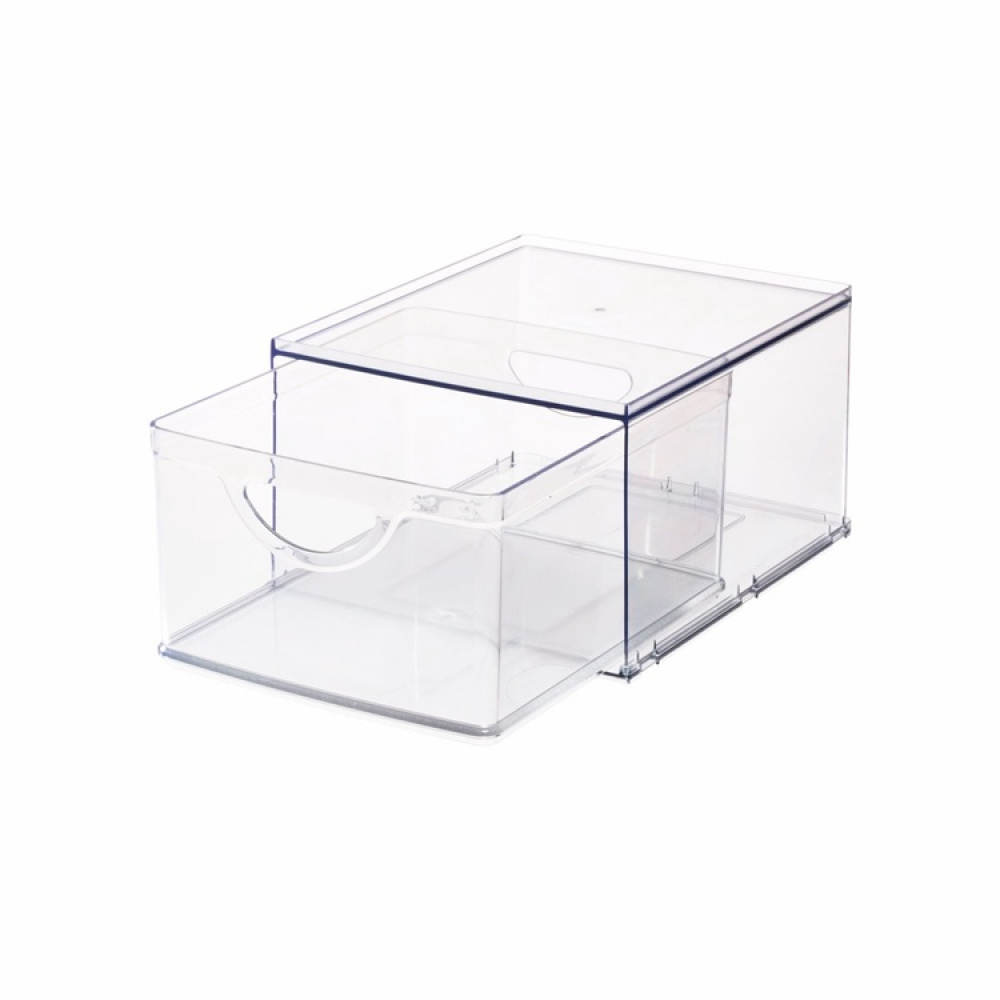 Drawer, RPET CABINET BIN DRAWER, 26,5 x 22,4 x H 14,6 cm, Transparent in the group Storage / Kitchen storage / Kitchen cabinet organizers at SmartaSaker.se (43172)