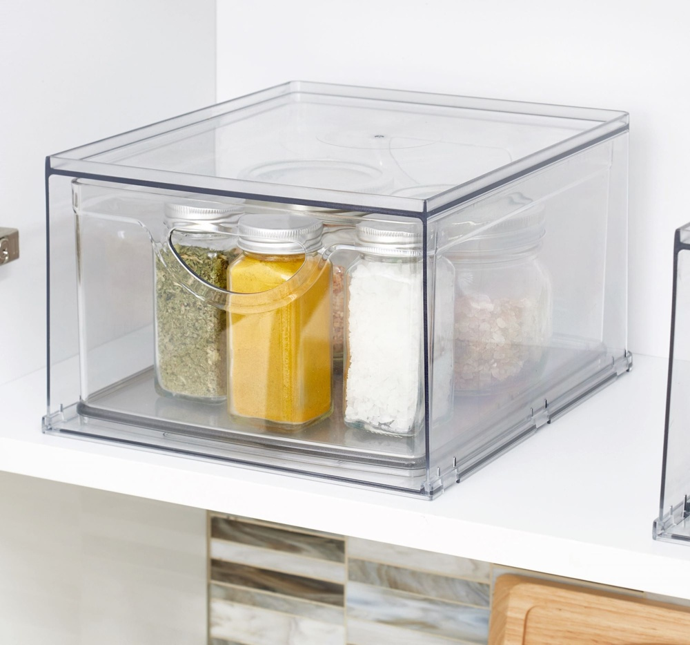 Drawer, RPET CABINET BIN DRAWER, 26,5 x 22,4 x H 14,6 cm, Transparent in the group Storage / Kitchen storage / Kitchen cabinet organizers at SmartaSaker.se (43172)