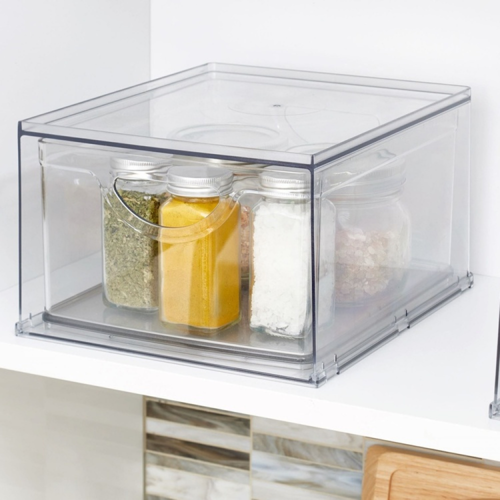 Drawer, RPET CABINET BIN DRAWER, 26,5 x 22,4 x H 14,6 cm, Transparent in the group Storage / Kitchen storage / Kitchen cabinet organizers at SmartaSaker.se (43172)