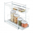 Pull-out storage baskets for cabinet, WANJA, 45 x 23 x H45 cm, White Pull-out storage baskets for cabinet, WANJA, 45 x 23 x H45 cm, White