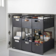 Pull-out storage, TOWER 2-TIERD BASKETS, Yamazaki, 32.5 x 16 x H 46 cm