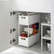 Pull-out storage, TOWER 2-TIERD BASKETS, Yamazaki, 32.5 x 16 x H 46 cm