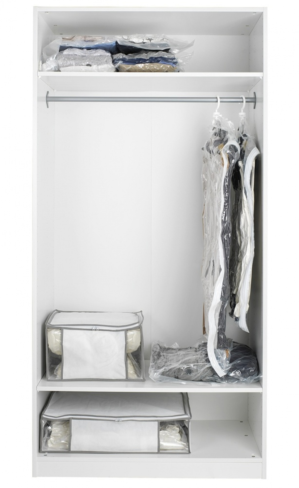 Vacuum bags Flat, Set of 2, WENKO BAG, Large, 90 x 55 cm, Clear in the group Storage / Wardrobe storage / Vacuum storage / Compact vacuum bags at SmartaSaker.se (43178)
