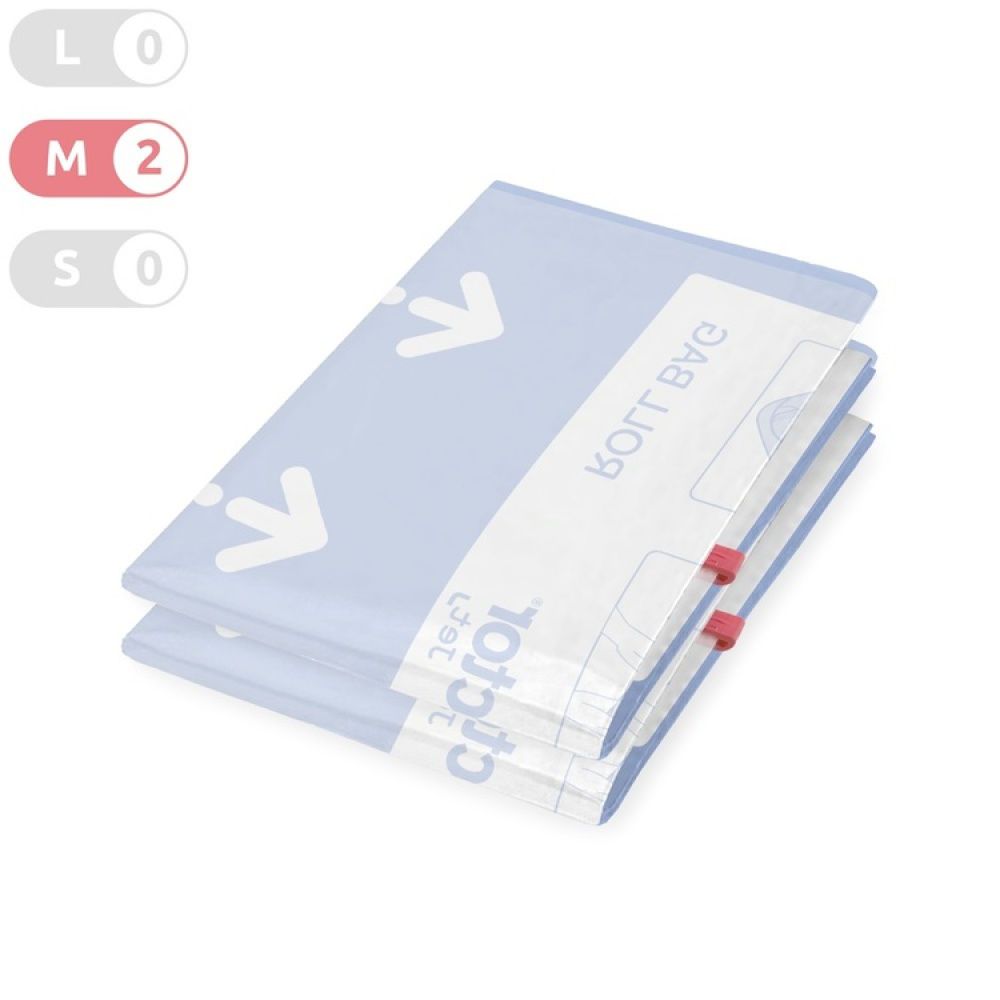 Vacuum bags, Set of 2, MANUAL ROLL-UP, Medium, 65 x 45 cm, Clear / Blue in the group Storage / Wardrobe storage / Vacuum storage / Manual vacuum bags at SmartaSaker.se (43184)