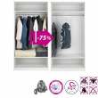 Vacuum bag with hanger, WENKO HOOK LARGE, 70 x H 105 cm, Clear Vacuum bag with hanger, WENKO HOOK LARGE, 70 x H 105 cm, Clear