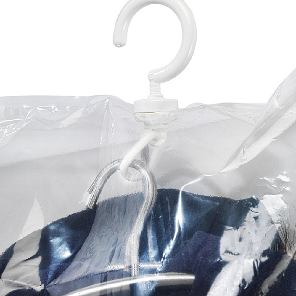 Vacuum bag with hanger, WENKO HOOK LARGE, 70 x H 105 cm, Clear in the group Storage / Wardrobe storage / Vacuum storage / Hanging vacuum bags at SmartaSaker.se (43190)