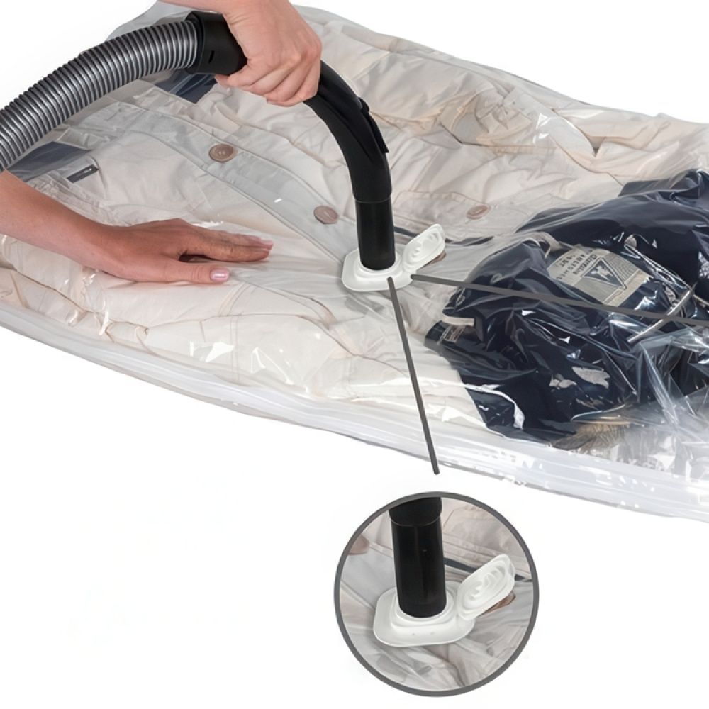 Vacuum bag with hanger, RAUMSPAR XL, 70 x H 145 cm, Clear in the group Storage / Wardrobe storage / Vacuum storage / Hanging vacuum bags at SmartaSaker.se (43191)